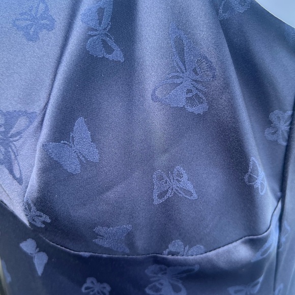 Heidi Klum Intimates Blue Spaghetti Strap Slip Dress - Picture 3 of 11